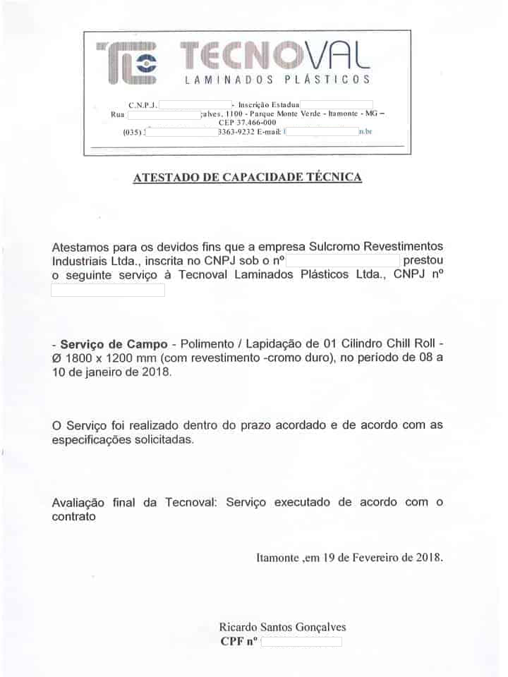 carta tecnoval